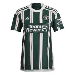 ADIDAS Men's Manchester United 23/24 Away Jersey - Green Night, Core White, Active Maroon