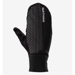 Nathan HyperNight Reflective Convertible Mitt - Black/Geo Print