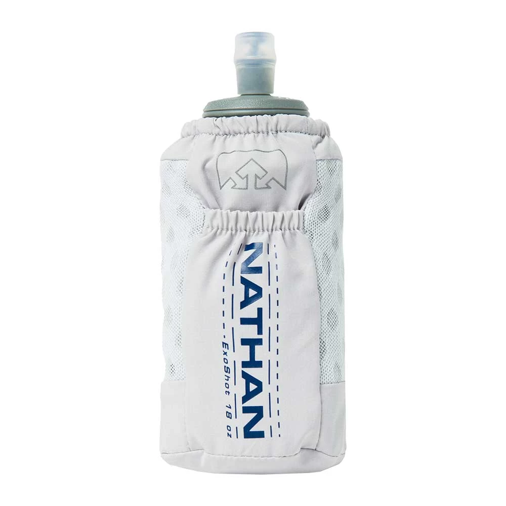 Nathan ExoDraw 2.0 (18oz) Handheld Water Bottle - Vapor Grey/Estate Blue 1 Nathan ExoDraw 2.0 (18oz) Handheld Water Bottle - Vapor Grey/Estate Blue