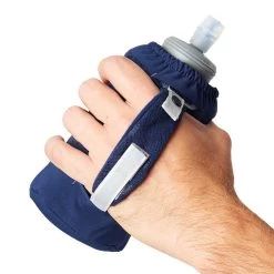 Nathan ExoDraw 2.0 (18oz) Handheld Water Bottle - Estate Blue/Periwinkle 10 Nathan ExoDraw 2.0 (18oz) Handheld Water Bottle - Estate Blue/Periwinkle -Sportswear Sales Store NS4863 60292 ExoDraw 2 onBody 2