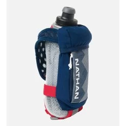 Nathan QuickSqueeze Insulated 18oz Handheld Water Bottle - Estate Blue/White -Sportswear Sales Store NS70340 60280 QuickSqueezeIns18oz hero