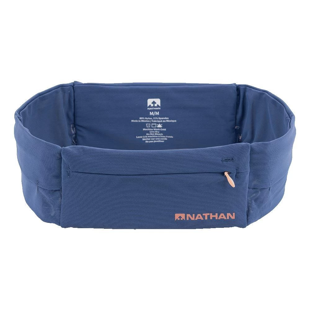 Nathan The Zipster Lite Training Waist Belt - True Navy/Rose Gold 1 Nathan The Zipster Lite Training Waist Belt - True Navy/Rose Gold