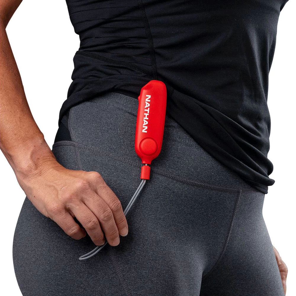 Nathan SaferRun Ripcord Siren + Strobe Light - Red Dahlia 5 Nathan SaferRun Ripcord Siren + Strobe Light - Red Dahlia - Image 5