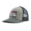 Patagonia Line Logo Ridge LoPro Trucker Hat - Sleet Green
