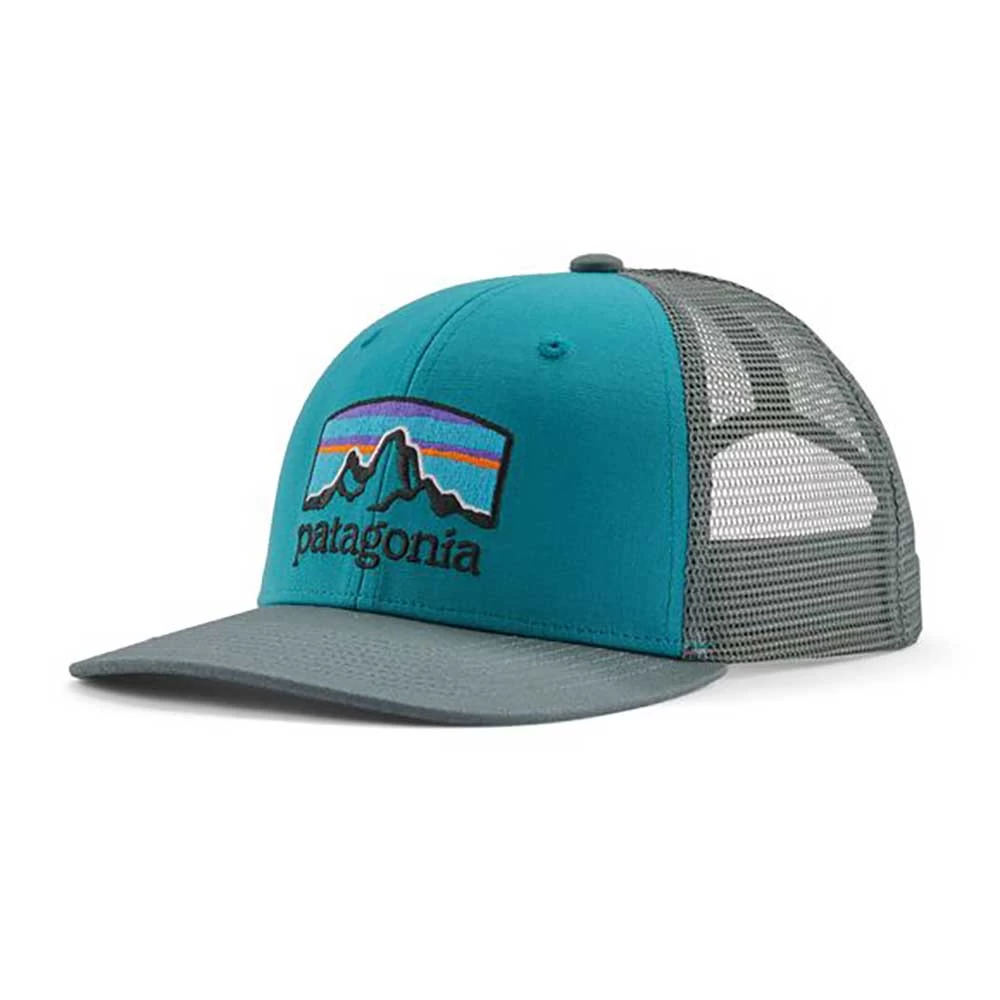 Patagonia Unisex Fitz Roy Horizons Trucker Hat - Belay Blue 1 Patagonia Unisex Fitz Roy Horizons Trucker Hat - Belay Blue
