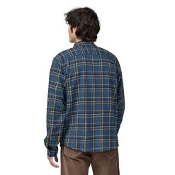 Patagonia Men's Cotton In Conversion Lightweight Fjord Flannel Shirt - Major: Tidepool Blue -Sportswear Sales Store POS WBF23 42410 MTBL CM2