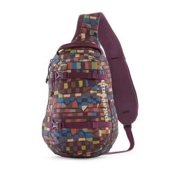 Patagonia Atom Sling 8L - Fitz Roy Patchwork: Night Plum