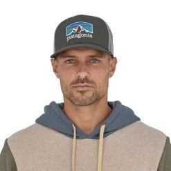 Patagonia Unisex Fitz Roy Horizons Trucker Hat - Forge Grey