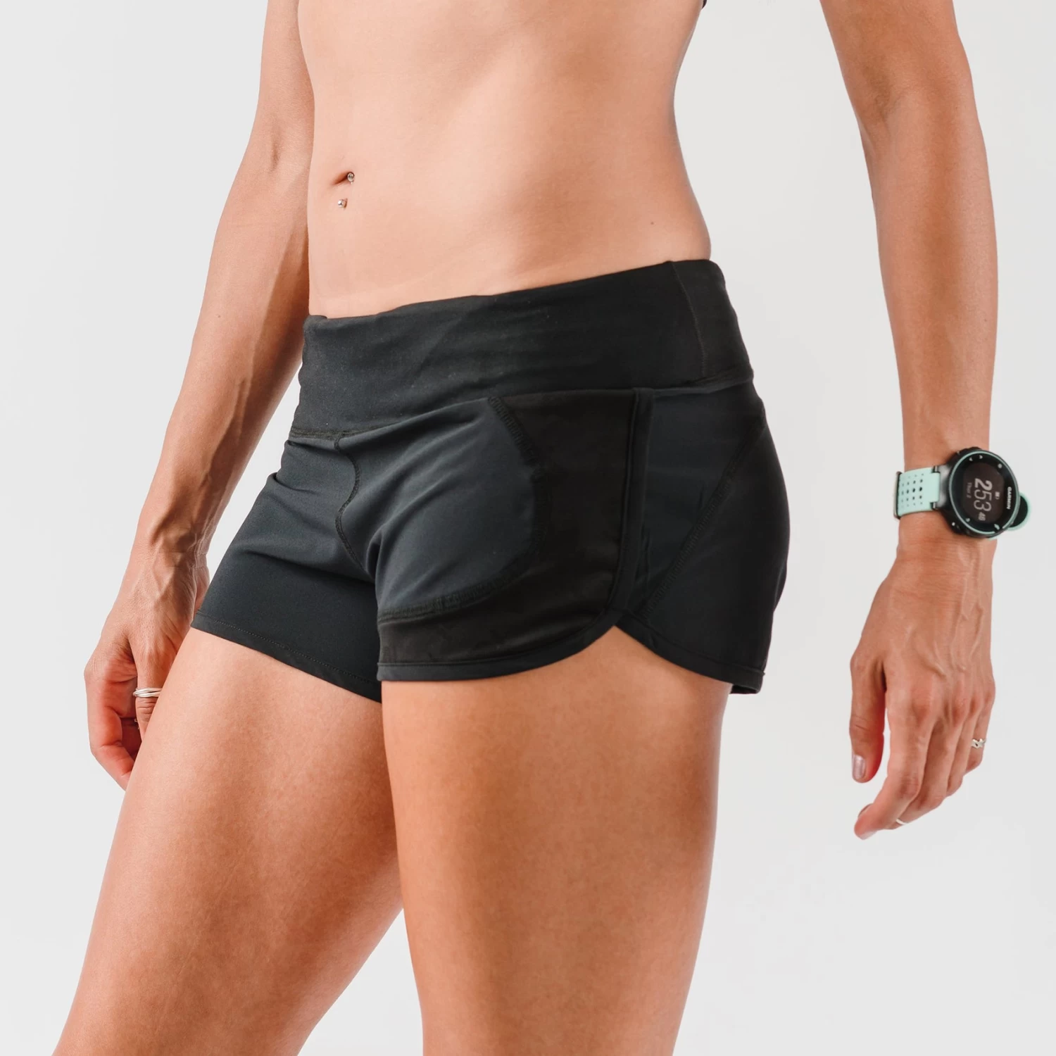 Women's Catch Me If You Can Shorts - Black 3 Women's Catch Me If You Can Shorts - Black - Image 3
