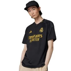 ADIDAS Men's REAL Madrid 3rd Jersey - Black -Sportswear Sales Store Real Madrid 23 24 Third Jersey Black IN9846 HM1