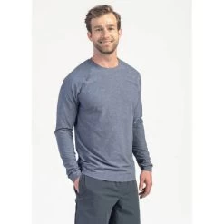 Men's Reign Long Sleeve Top - Light Grey Heather