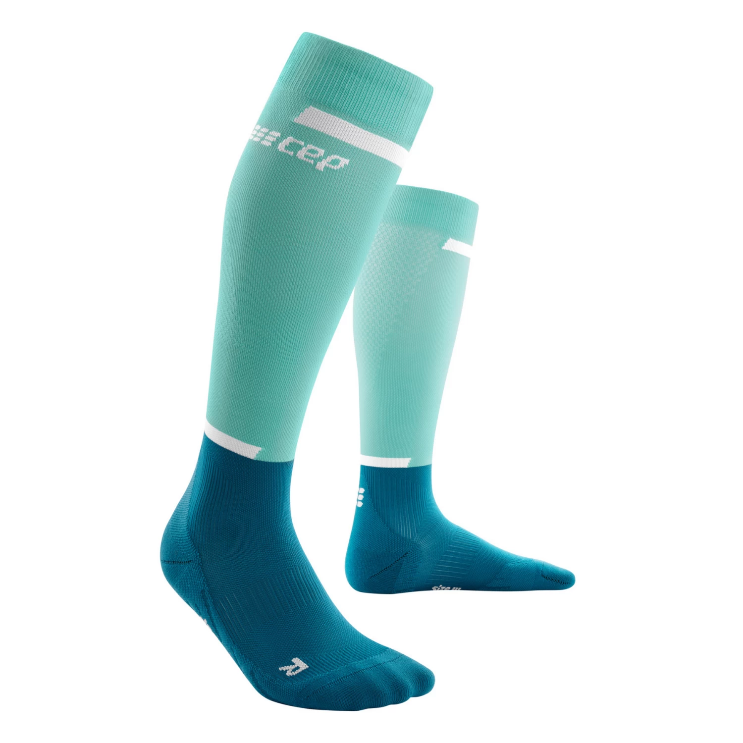 CEP Women's The Run Compression Socks 4.0 - Ocean/Petrol 1 CEP Women's The Run Compression Socks 4.0 - Ocean/Petrol