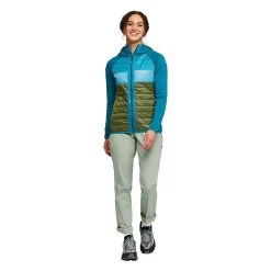 Cotopaxi Women's Capa Insulated Hooded Jacket - Gulf/Pine 14 Cotopaxi Women's Capa Insulated Hooded Jacket - Gulf/Pine -Sportswear Sales Store S23 W Capa Hybrid Insulated Hooded Jacket Gulf Pine 1