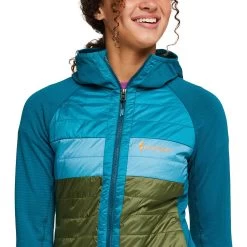 Cotopaxi Women's Capa Insulated Hooded Jacket - Gulf/Pine 15 Cotopaxi Women's Capa Insulated Hooded Jacket - Gulf/Pine -Sportswear Sales Store S23 W Capa Hybrid Insulated Hooded Jacket Gulf Pine 11