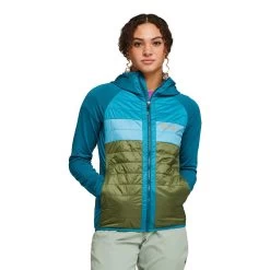 Cotopaxi Women's Capa Insulated Hooded Jacket - Gulf/Pine 12 Cotopaxi Women's Capa Insulated Hooded Jacket - Gulf/Pine -Sportswear Sales Store S23 W Capa Hybrid Insulated Hooded Jacket Gulf Pine 4