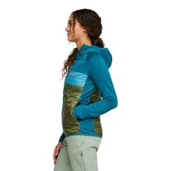 Cotopaxi Women's Capa Insulated Hooded Jacket - Gulf/Pine 19 Cotopaxi Women's Capa Insulated Hooded Jacket - Gulf/Pine -Sportswear Sales Store S23 W Capa Hybrid Insulated Hooded Jacket Gulf Pine 5