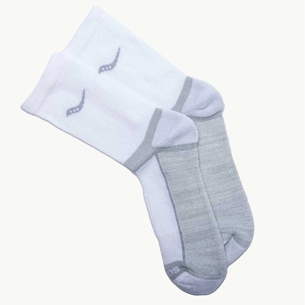 Saucony Men's Inferno Cushioned Mid Crew Sock - White - 3pk 1 Saucony Men's Inferno Cushioned Mid Crew Sock - White - 3pk