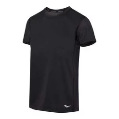 Saucony Women's Stopwatch Short Sleeve - Black