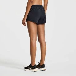 Saucony Women's Outpace 3" Running Short - Black -Sportswear Sales Store SAW800422 BK 5