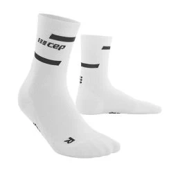 CEP Men's The Run Compression Mid Cut Socks 4.0 - White