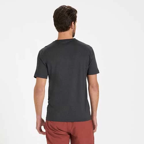 Vuori Men's Tradewind Performance Tee - Black Heather 3 Vuori Men's Tradewind Performance Tee - Black Heather - Image 3