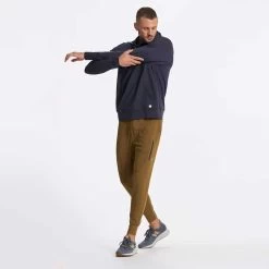 Vuori Men's Ponto Performance 1/2 Zip Hoodie - Midnight Heather -Sportswear Sales Store V244HMD SP23 M ECOMM FLEECE FULL 4209 1x1 27fbe0f8 1141 44c5 8fb4 5ac8f0a6c96f 1200x crop center jpg