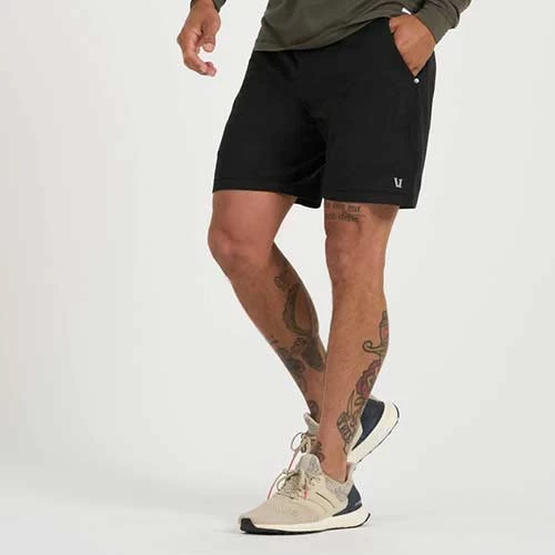 Vuori Men's Ponto Short - Black Heather 3 Vuori Men's Ponto Short - Black Heather - Image 3