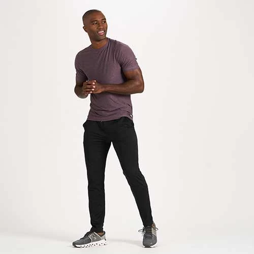 Vuori Men's Ponto Performance Pant - Black Heather 4 Vuori Men's Ponto Performance Pant - Black Heather - Image 4