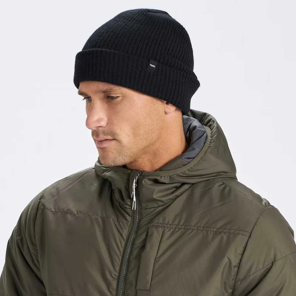 Vuori Men's Douglas Beanie - Black 2 Vuori Men's Douglas Beanie - Black - Image 2