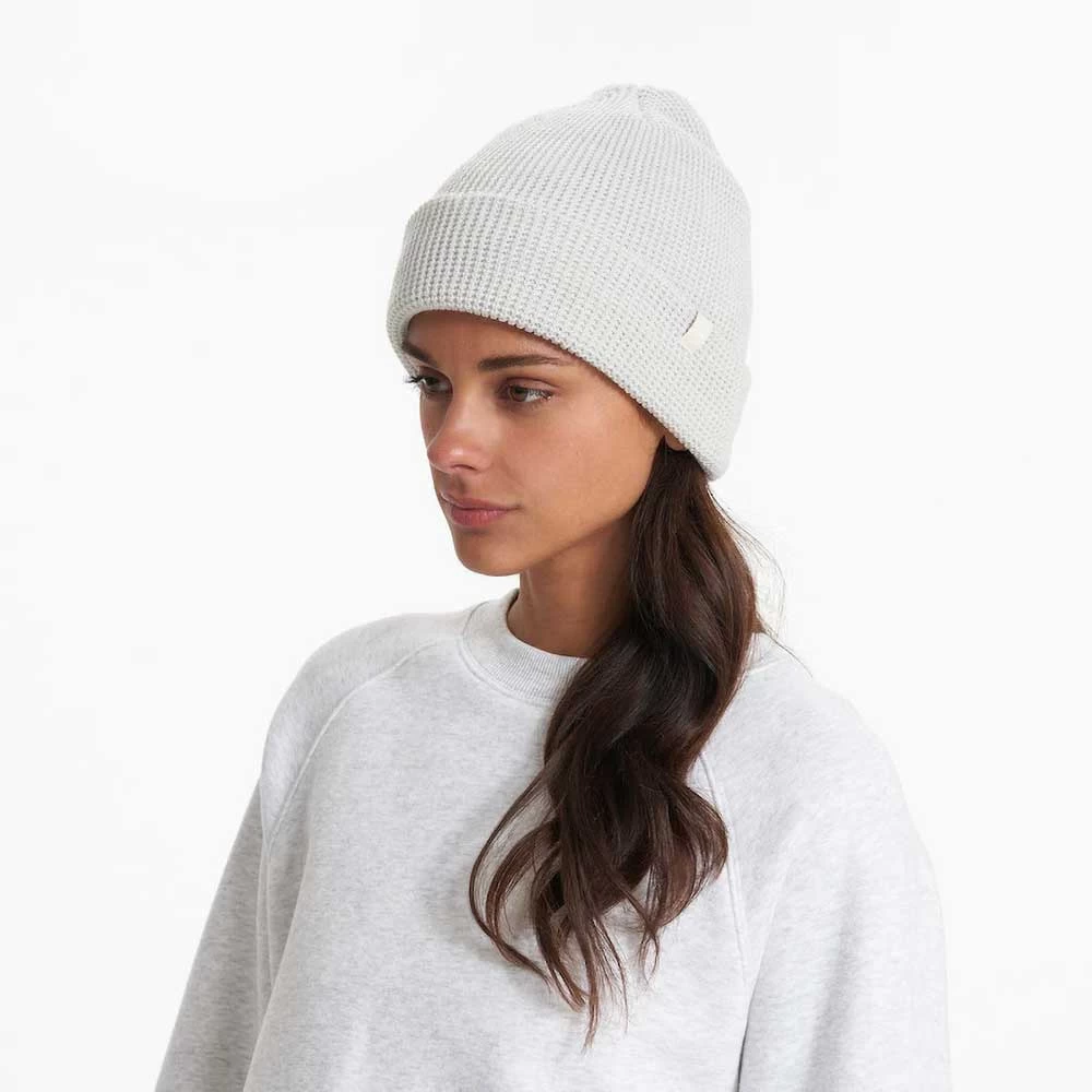 Vuori Unisex Alpine Waffle Beanie - Salt 3 Vuori Unisex Alpine Waffle Beanie - Salt - Image 3