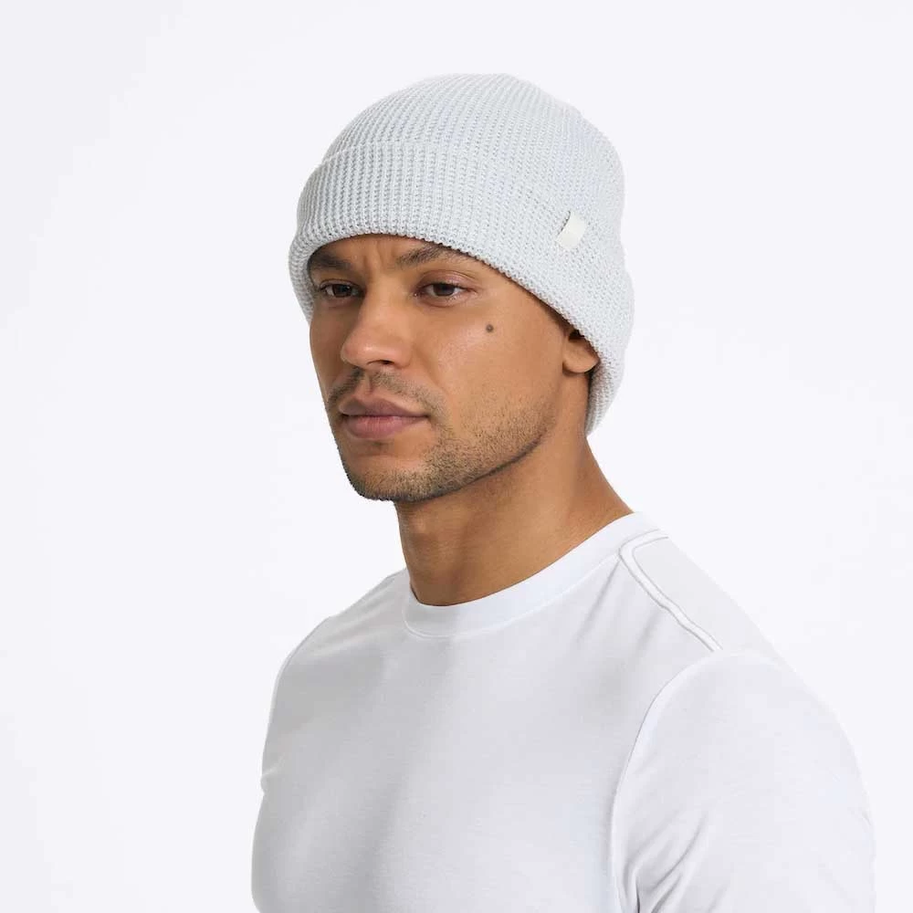 Vuori Unisex Alpine Waffle Beanie - Salt 2 Vuori Unisex Alpine Waffle Beanie - Salt - Image 2