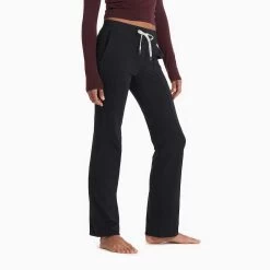 Vuori Women's Halo Wide Leg Flair Pant - Black -Sportswear Sales Store VW425BLK 03901 CO22 1200x crop center jpg
