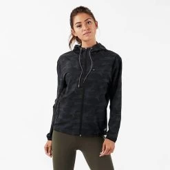 Vuori Women's Outdoor Trainer Shell Jacket - Black Camo