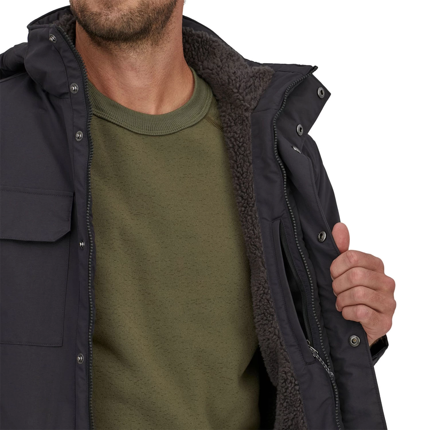 Patagonia Men's Isthmus Parka - Ink Black 7 Patagonia Men's Isthmus Parka - Ink Black - Image 7