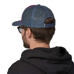 Patagonia Unisex P-6 Logo Trucker Hat - Night Plum -Sportswear Sales Store WBF23 38289 NTPL CEC2