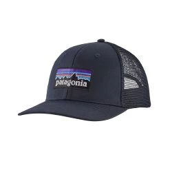 Patagonia Unisex P-6 Logo Trucker Hat - Navy Blue