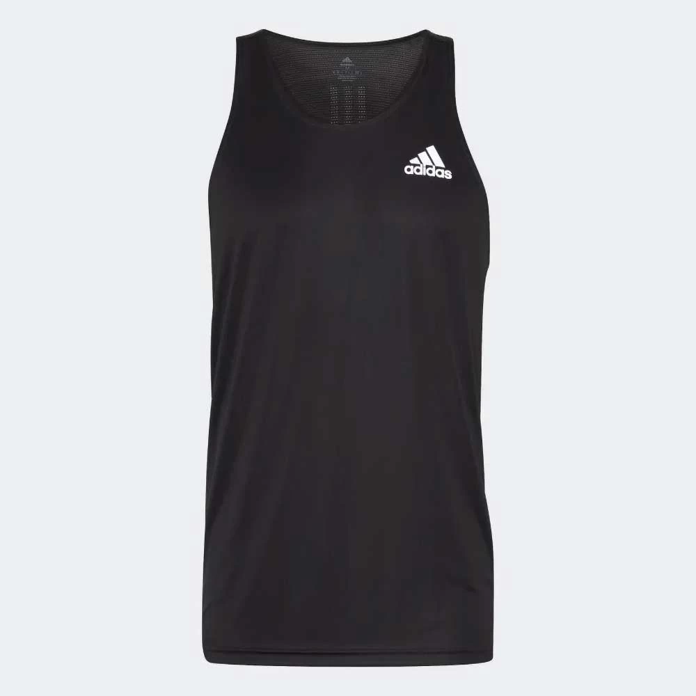 ADIDAS Men's Own The Run Singlet - Black 1 ADIDAS Men's Own The Run Singlet - Black