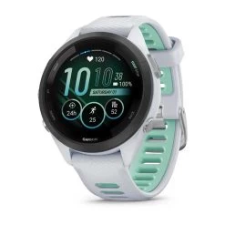 Garmin Forerunner 265S Watch - Whitestone/Neo Tropic