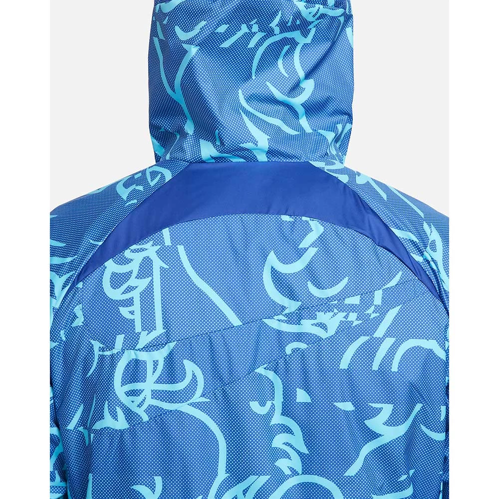 Nike Men's Chelsea AFW Soccer Jacket - Rush Blue/Chlorine Blue 4 Nike Men's Chelsea AFW Soccer Jacket - Rush Blue/Chlorine Blue - Image 4