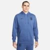 Nike Men's USA Club Fleece Pullover Soccer Hoodie- Mystic Navy/Black