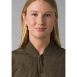 Prana Women's Esla Bomber Jacket - Slate Green -Sportswear Sales Store esla 3