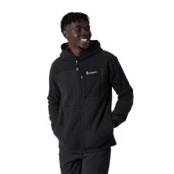 Cotopaxi Men's Abrazo Hooded Full-Zip Fleece Jacket - Black