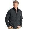 Men's Gridback Fleece Jacket - Black Sand