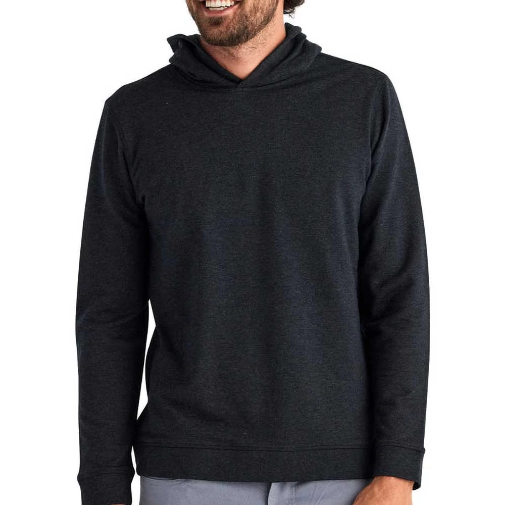 Men's Bamboo Heritage Fleece Hoodie - Heather Black 1 Men's Bamboo Heritage Fleece Hoodie - Heather Black