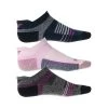Saucony Women's Inferno Merino Wool No Show Tab Socks - Pink-3-pack