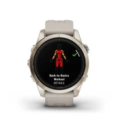 Garmin Epix 2 Pro 42mm Sapphire Watch - Soft Gold Steel With Light Sand Band -Sportswear Sales Store pd 07 xl