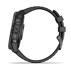 Garmin Fenix 7X Pro 51mm Sapphire Solar Watch - Carbon Gray DLC Titanium With Black Band -Sportswear Sales Store sc 01 xl