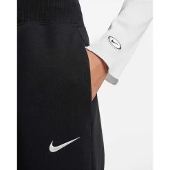 Nike Women's Fleece High Rise Pant Wide - Black -Sportswear Sales Store sportswear phoenix fleece womens high waisted wide leg sweatpants RZJZZH 1