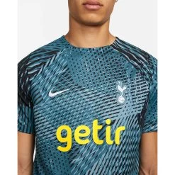 Nike Men's Tottenham Hotspur Dri-FIT Top Short Sleeve Pre-Match - Rift Blue/Worn Blue -Sportswear Sales Store tottenham hotspur mens dri fit pre match soccer top kGF2Tw