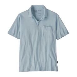 Patagonia Men's Cotton In Conversion Lightweight Polo - Steam Blue